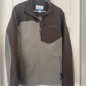 Columbia Men's Performance Jacket - Dark Brown and Light Gray